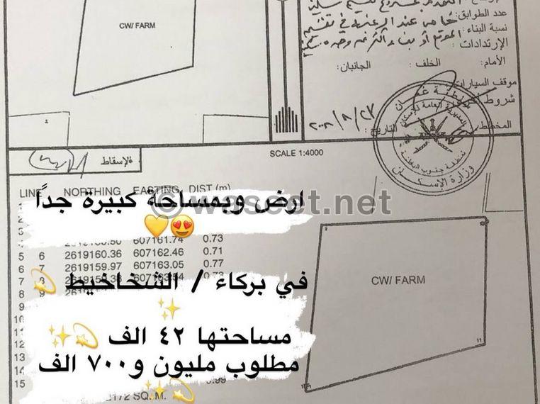 أرض سكنية بمساحة كبيرة جدًا ٤٢ الف 2